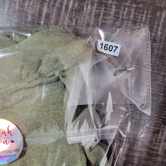 By Anthropologie Womens Green Knot Front Top XS Asymmetrical‎ Draped Casual - Picture 9 of 9